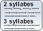 Liste de mots simple par syllabe
