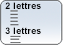 Liste de mots en colonne par nombre de lettres